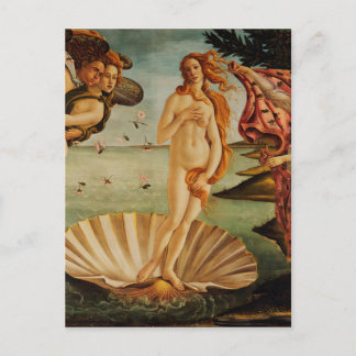 Postal El nacimiento de Venus por Sandro Botticelli