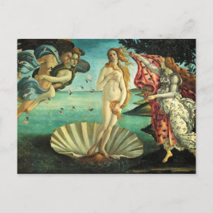 Postal El nacimiento de Venus por Sandro Botticelli