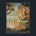 Postal El nacimiento de Venus - Sandro Botticelli<br><div class="desc">El nacimiento de Venus - Arte clásico de Sandro Botticelli venus,  nacimiento de venus,  venus rising,  botticelli,  pintura,  mujer,  diosa,  gráfica,  nacimiento</div>