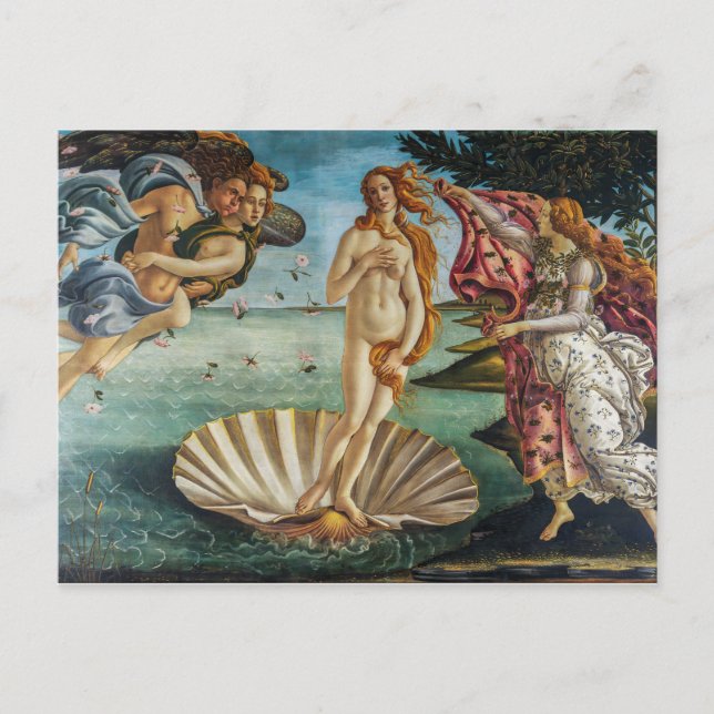 Postal El nacimiento de Venus | Sandro Botticelli | (Anverso)