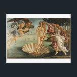 Postal El nacimiento de Venus - Sandro Botticelli<br><div class="desc">El nacimiento de Venus - Arte clásico de Sandro Botticelli venus,  nacimiento de venus,  venus rising,  botticelli,  pintura,  mujer,  diosa,  gráfica,  nacimiento</div>