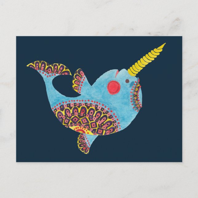 Postal El Narwhal (Anverso)