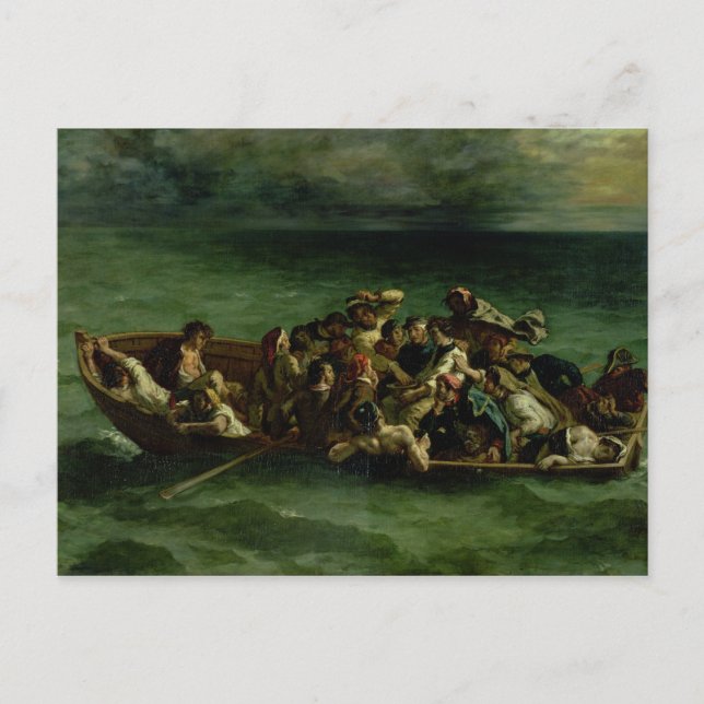 Postal El naufragio de Don Juan, 1840 (Anverso)