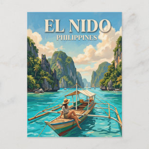 Postal El Nido Bahía de Bacuit Filipinas