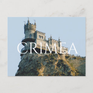 Postal El nido del castillo de Swallow en Crimea