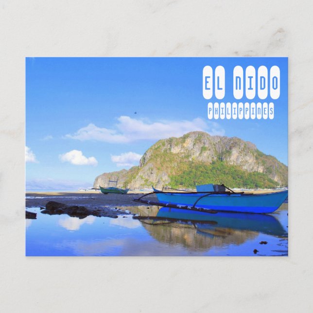 Postal El Nido en Palawan, Filipinas (Anverso)