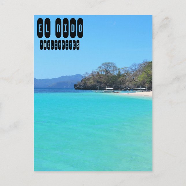 Postal El Nido en Palawan, Filipinas (Anverso)