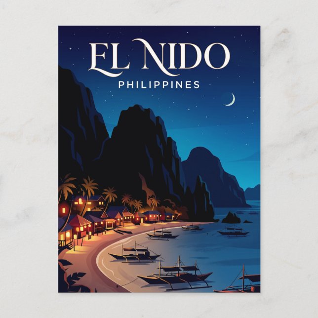 Postal El Nido Filipinas (Anverso)