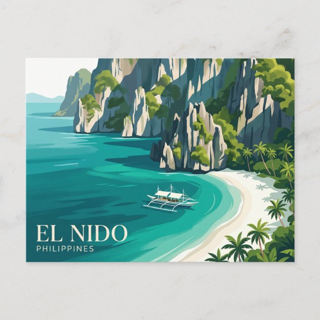 Postal El Nido Filipinas (Anverso)