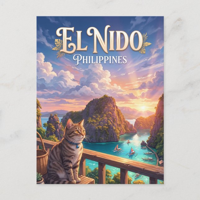 Postal El Nido Filipinas (Anverso)