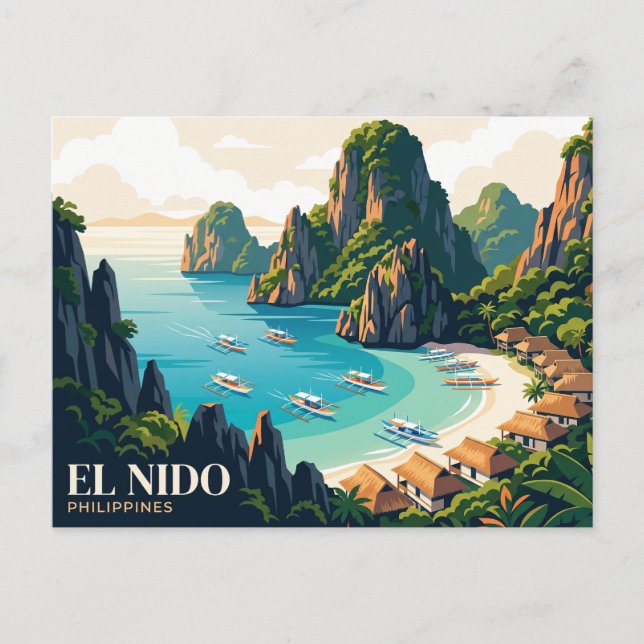 Postal El Nido Filipinas (Anverso)