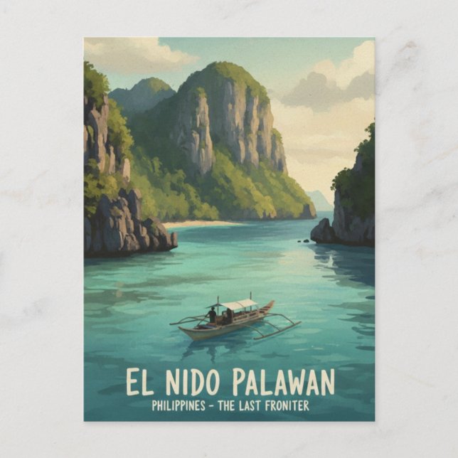 Postal El Nido Filipinas Viajes (Anverso)