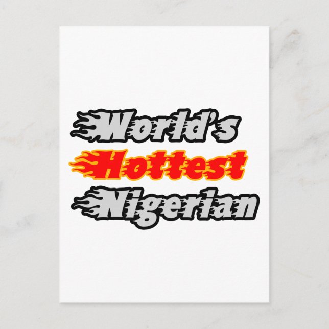 Postal El nigeriano más caliente del mundo (Anverso)