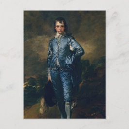 Postal El niño azul