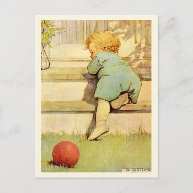 Postal El niño pequeño (Anverso)