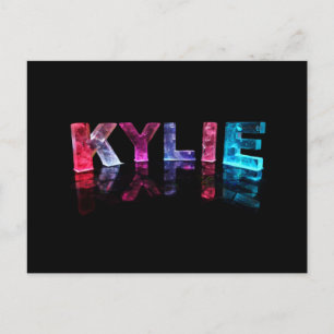 Postal El nombre de Kylie en las luces 3D (Fotografía)
