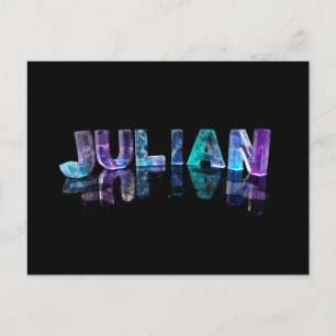 Postal El nombre Julián en luces 3D (Fotografía)