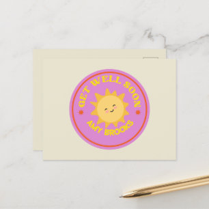 Postal El nombre personalizado se pone bien pronto el sol