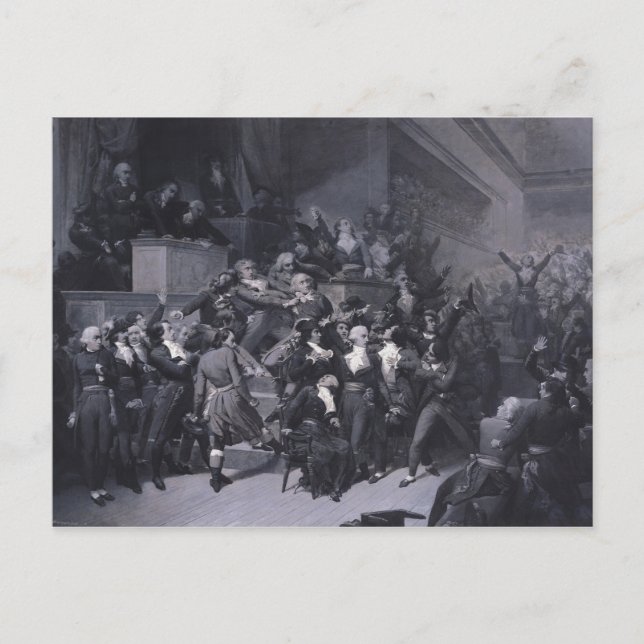 Postal El noveno termidor, c.1840 (Anverso)