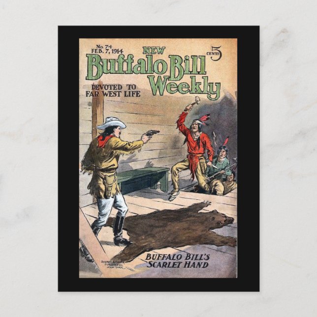 Postal El nuevo proyecto de ley de búfalo semanal n.º 74  (Anverso)