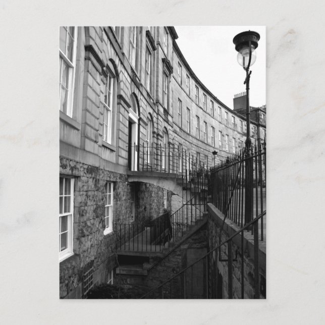 Postal El nuevo pueblo de Edimburgo (Anverso)