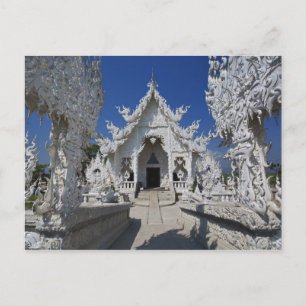 Postal El nuevo templo todo blanco de Wat Rong Khun en