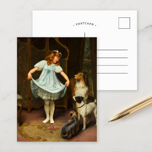 Postal El nuevo vestido   Arthur John Elsley