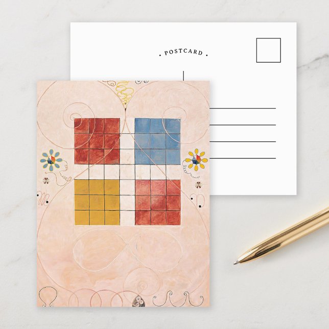 Postal El número 10 más grande | Hilma af Klint (Subido por el creador)