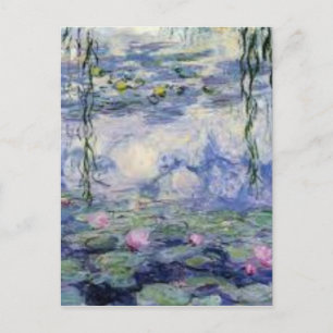 Postal El Nympheas de Claude Monet (Water Lilly)