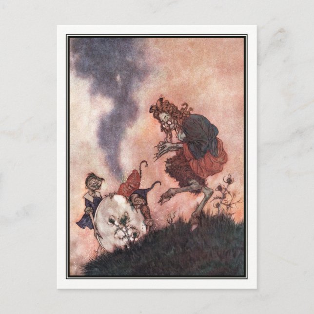 Postal El obgoblin malvado de Edmund Dulac (Anverso)