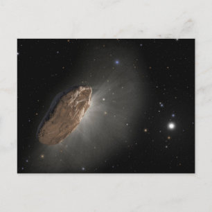 Postal El Objeto Interstellar De Wayward Oumuamua.