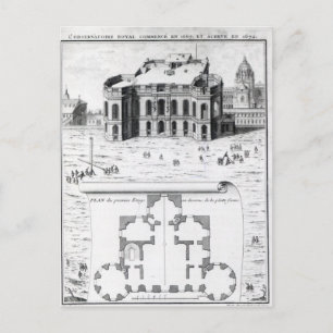 Postal El Observatorio Real de París, 1741