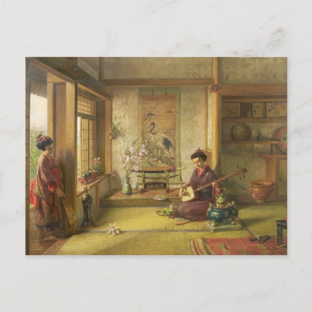 Postal El obturador callejero (aceite sobre lienzo) (Anverso)