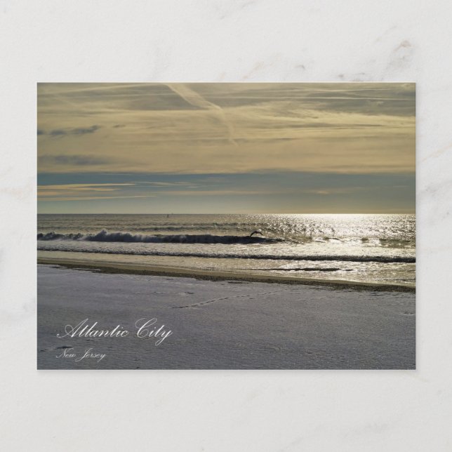 Postal El océano de la ciudad atlántica (Anverso)