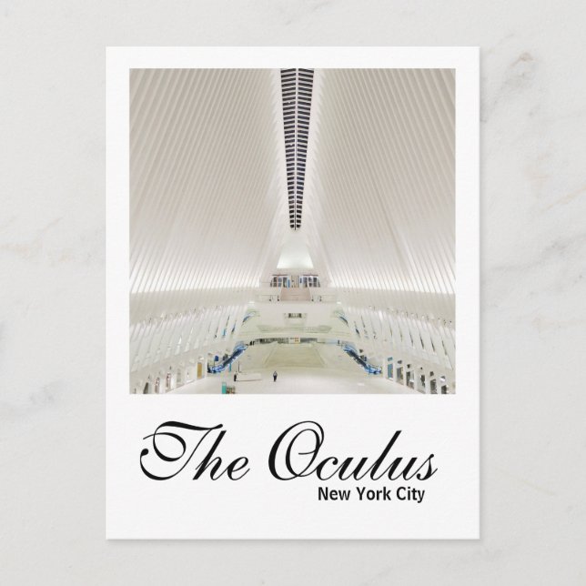 Postal El oculus New York Postcard USA (Anverso)