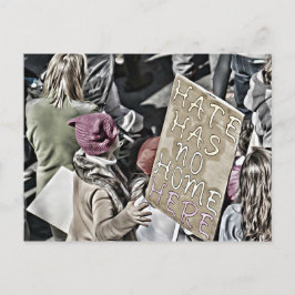 Postal El odio no tiene hogar aquí