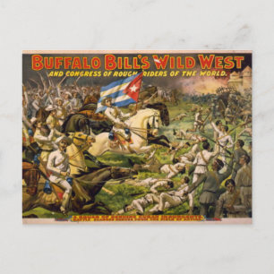 Postal El oeste salvaje de Buffalo Bill