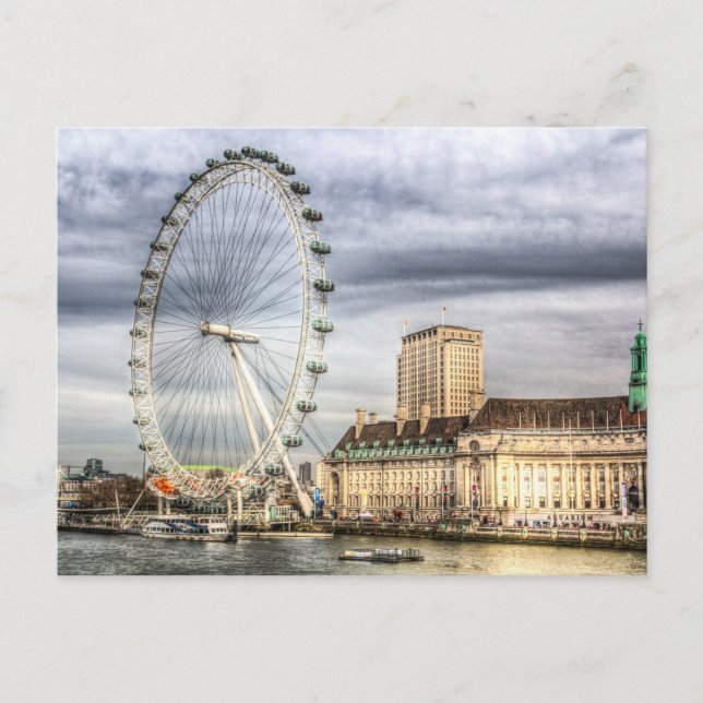 Postal El ojo de Londres (Anverso)