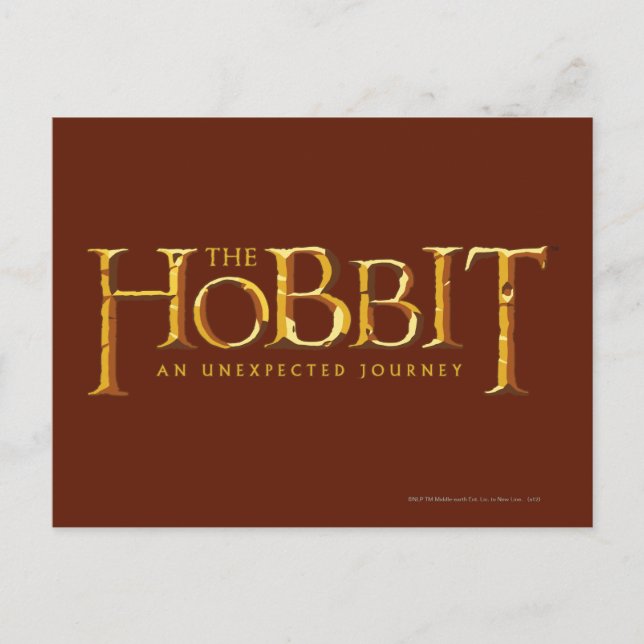 Postal El oro con el logo de Hobbit (Anverso)