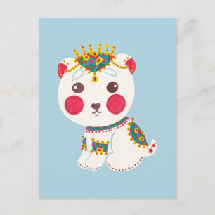 Postal El oso polar étnico