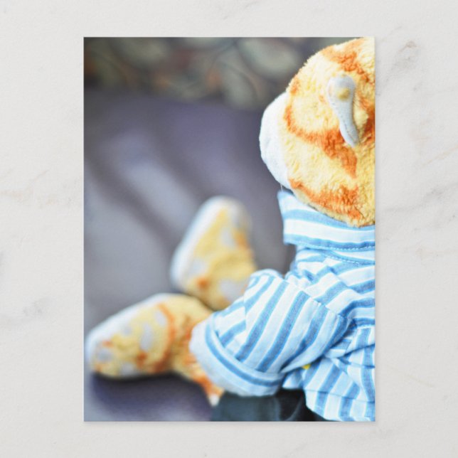 Postal El oso Teddy de Ajay (Anverso)