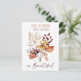 Postal El Otoño Es Prueba De Que El Cambio Es Hermoso