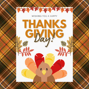 Postal El otoño ruso deja un feliz día de gracias