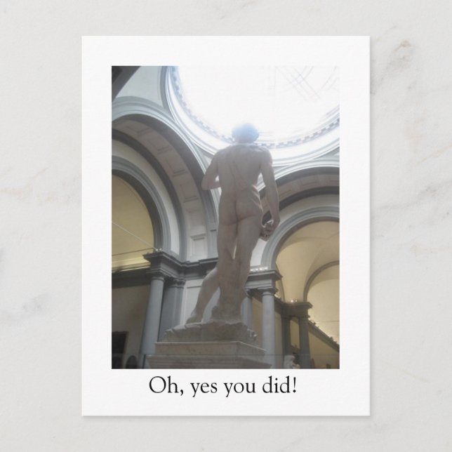 Postal El otro lado de David (Anverso)