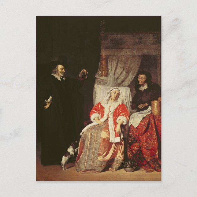 Postal El paciente y el Médica, años 60 (Anverso)