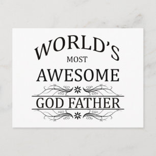 Postal El padre de Dios más asombroso del mundo