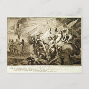 Postal El Padre Tiempo descubre el atropello de la verdad