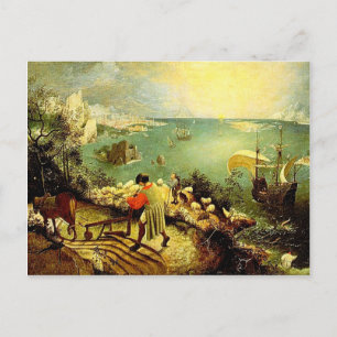 Postal El paisaje de Bruegel con la caída de Icarus - 155