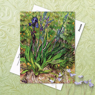 Postal El paisaje de Iris Vincent van Gogh