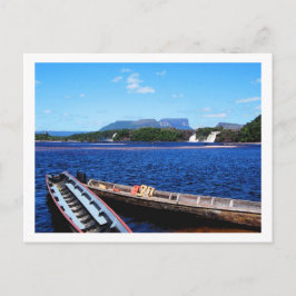 Postal El paisaje de la jungla de Venezuela con los barco